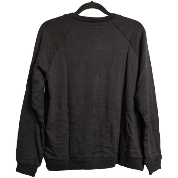 NWT Michael Lauren Black Pearl Embellished Long Sleeve Crew Neck Sweater Size M - Picture 3 of 10